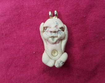 ugly baby strange pendant ,  weird and cute