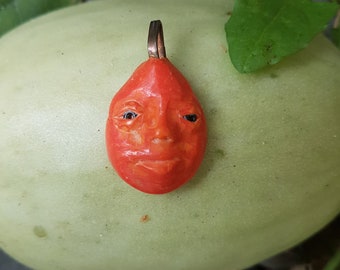 orange calm face ,ugly and cute