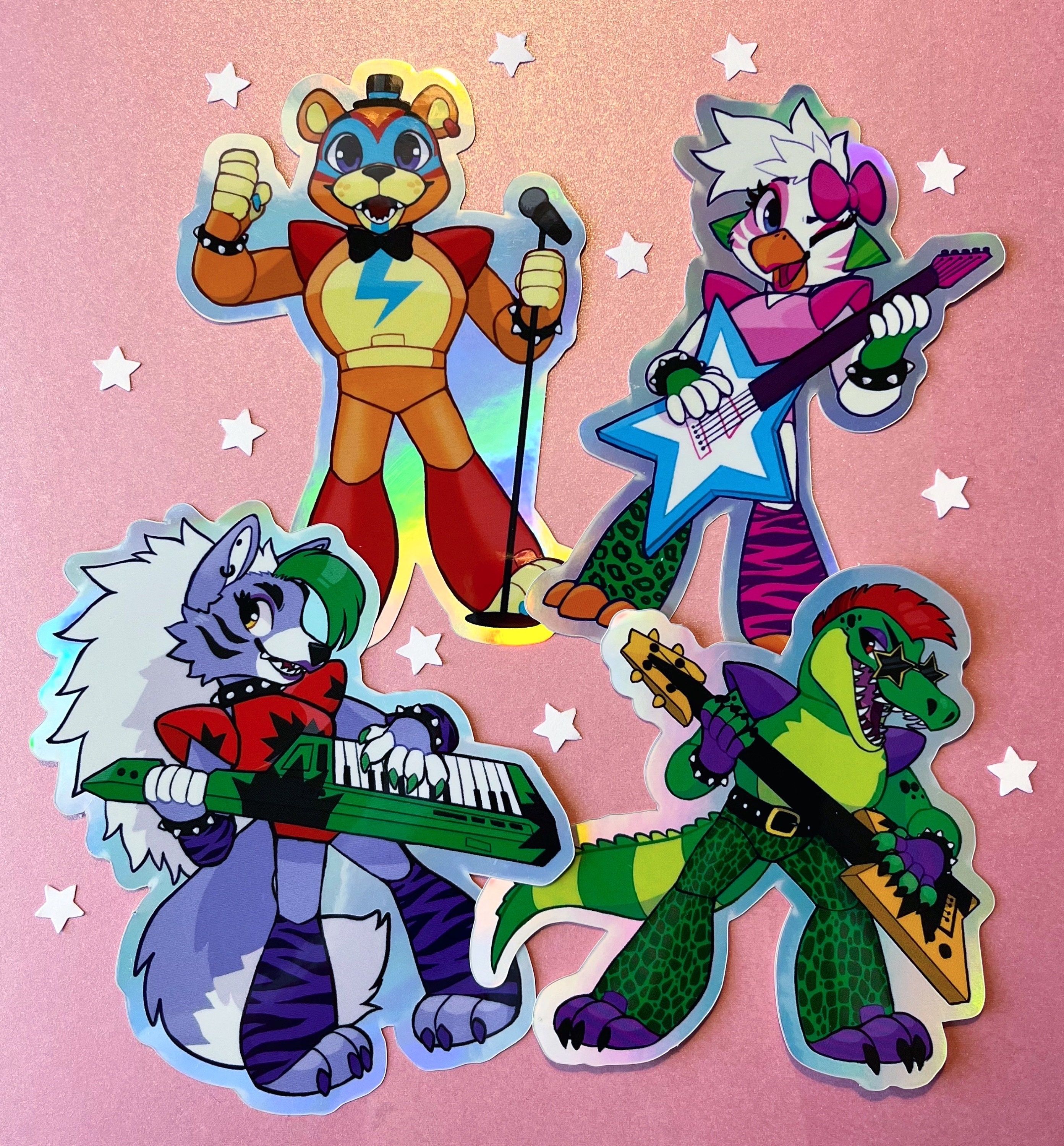 FNAF SB] Glamrock animatronics Cutouts! :D 3 originals by me and