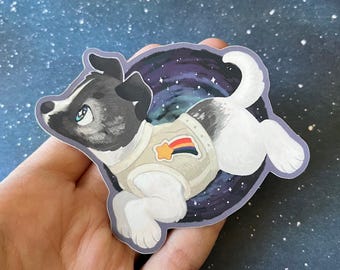 Laika Space Dog Sticker