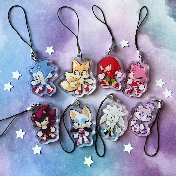 Sonic Mini Acrylic Phone Charms