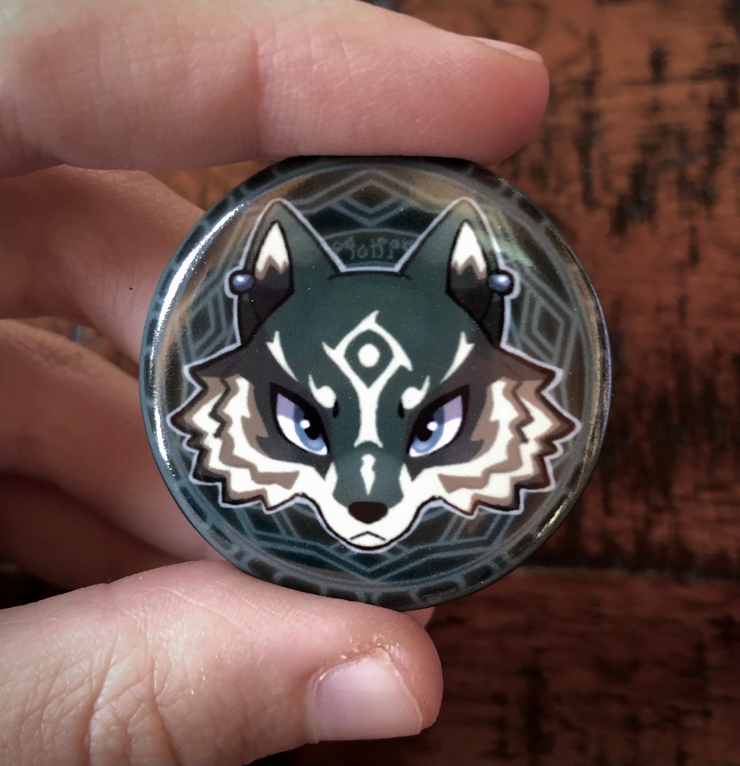 Legend Of Zelda Twilight Princess Wolf Link Button Etsy Norway