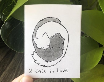 2 Cats in Love Mini Zine