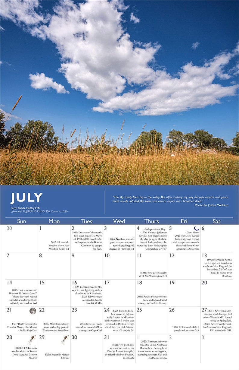 2024 Clouds Amherst Wall Calendar image 5