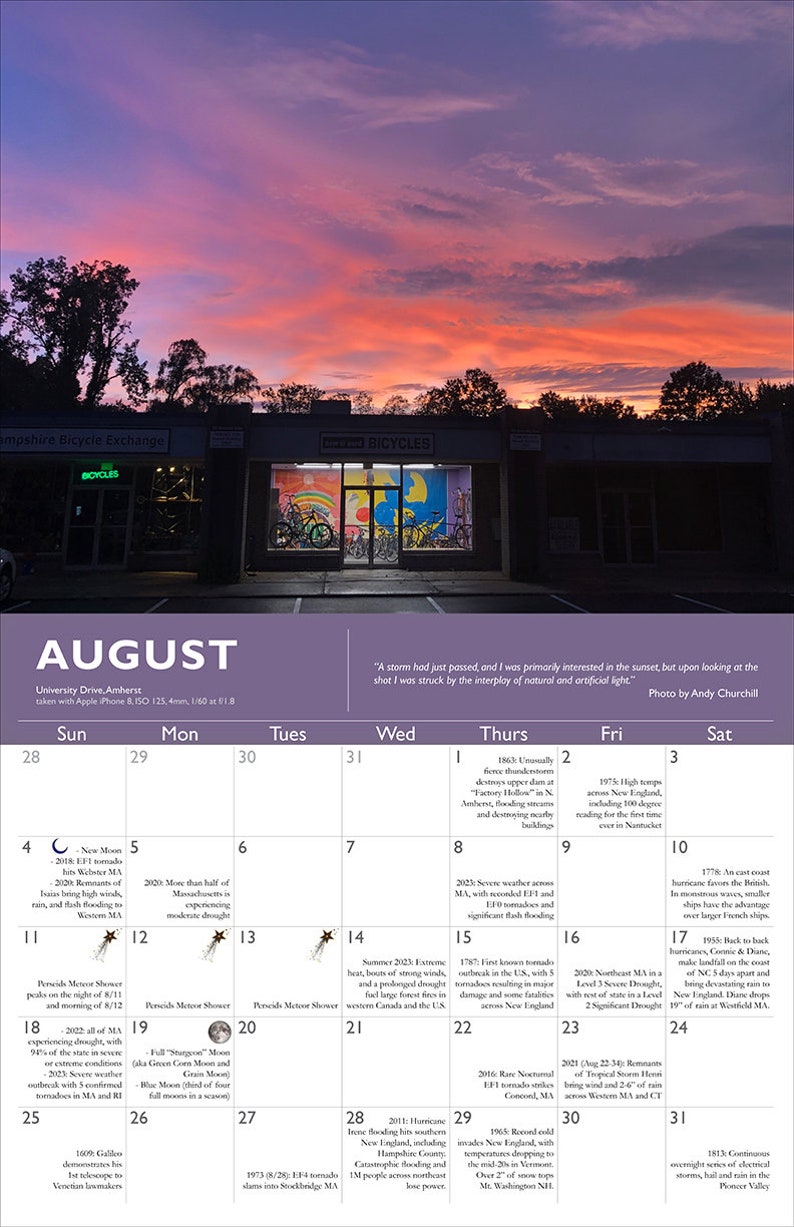 2024 Clouds Amherst Wall Calendar Etsy