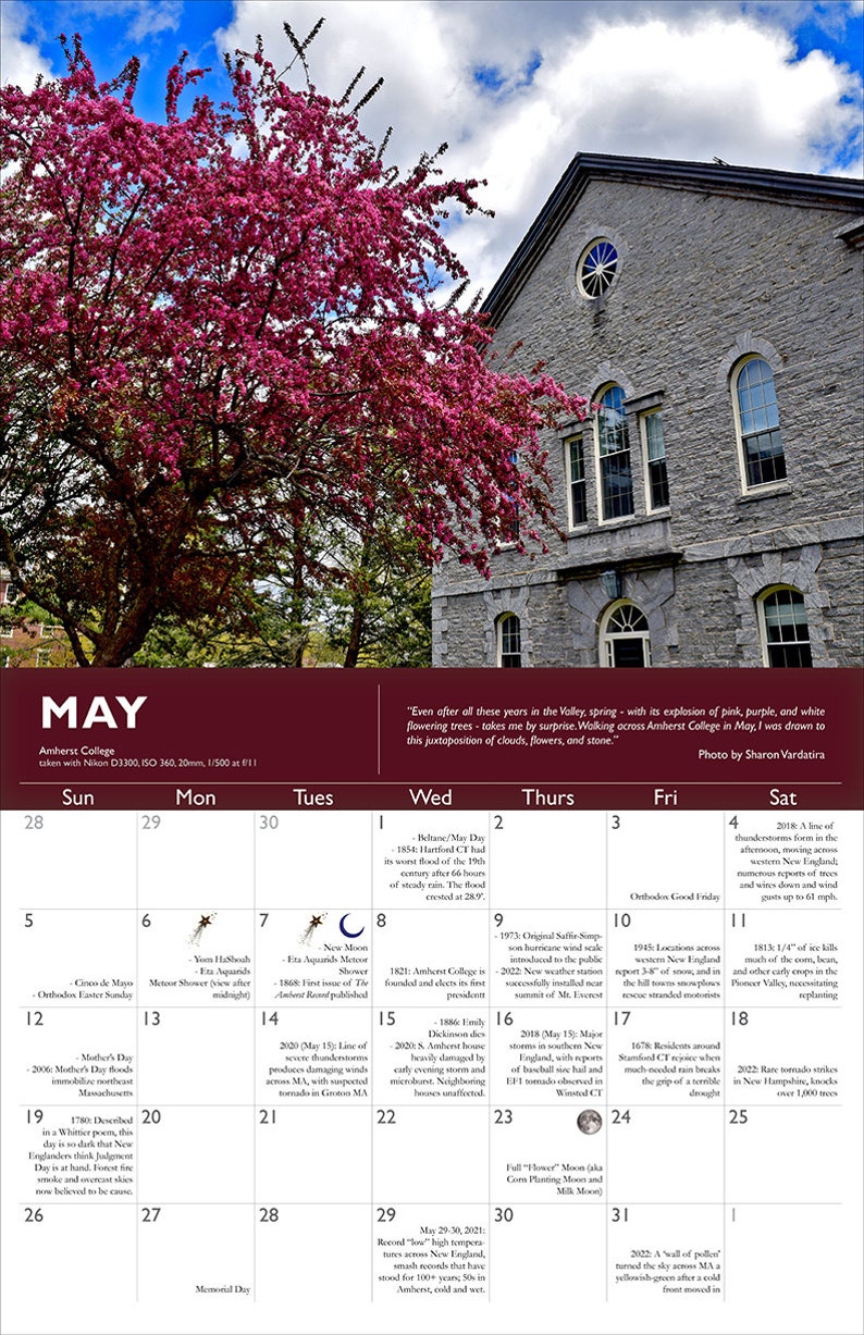 2024 Clouds Amherst Wall Calendar Etsy