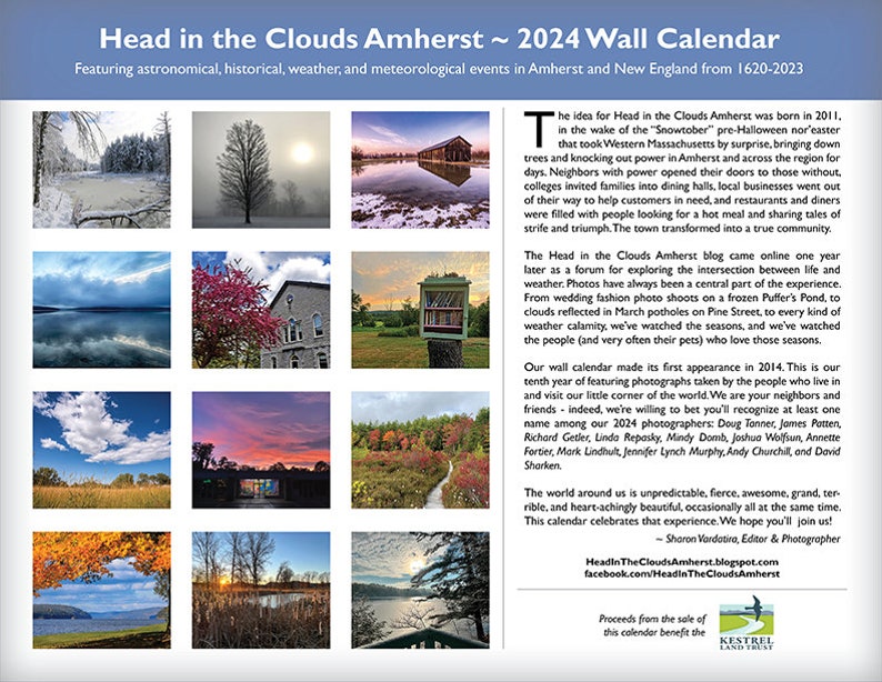 2024 Clouds Amherst Wall Calendar image 10