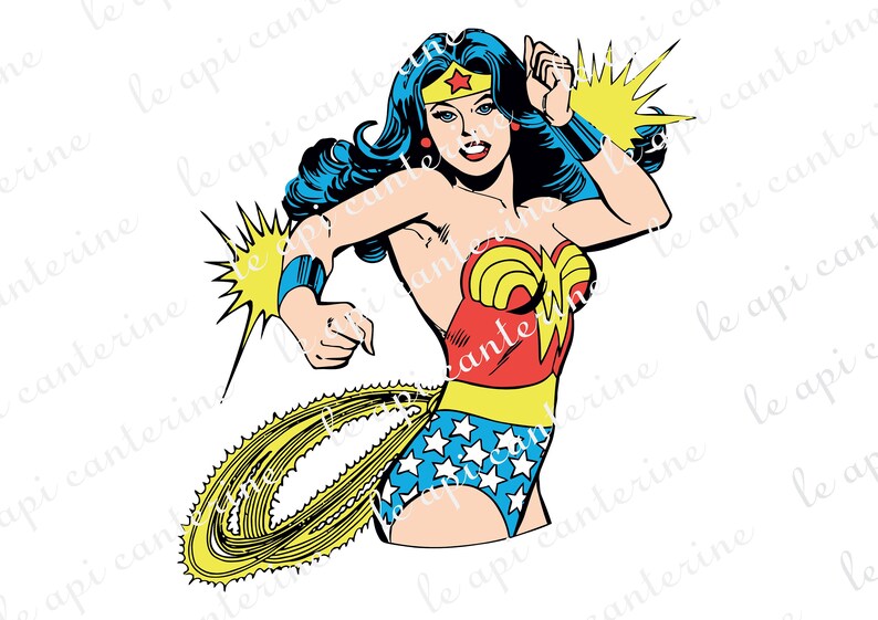 Download Ai Wonder Woman 12 Full Color Vector Image Svg Function High Resolution 3 Formats Eps Clip Art Art Collectibles