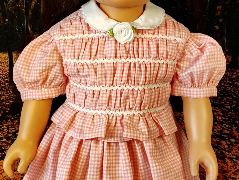 Pink Gingham Dress With Rick Rack Trim - Etsy Canada