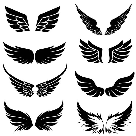 Download Wings svg Angel Wings svg svg files for Cricut Digital | Etsy