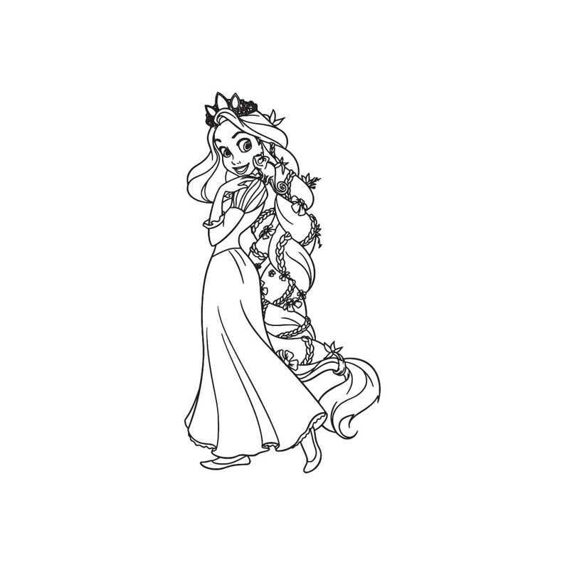 Download Clip Art Rapunzel Svg Files Disney Princess Svg Princess Rapunzel Png Files Clipart Svg For Cricut Silhouette Vector Graphics Dxf Eps Art Collectibles
