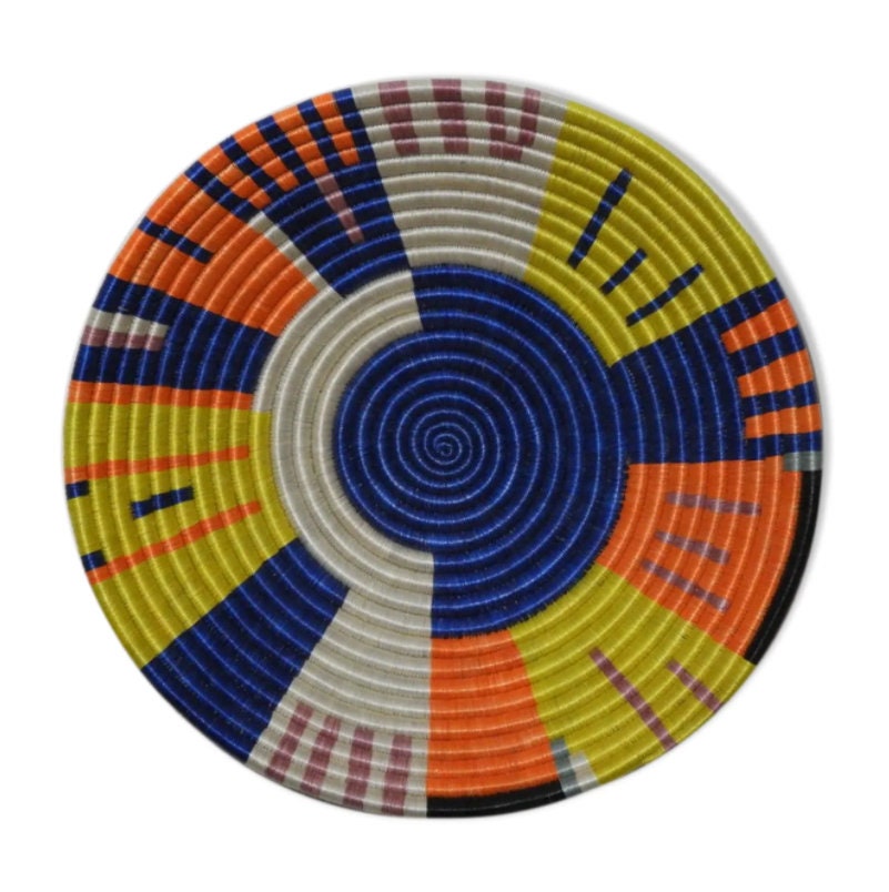 Panier Mural Africain Du Rwanda, Panier Ethnique Décoratif et Boho