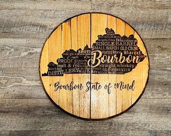 Kentucky Bourbon Trail Barrel Head | Kentucky Bourbon Trail Distilleries | Bourbon Barrel Head | Bourbon State of Mind | Bourbon gift ideas
