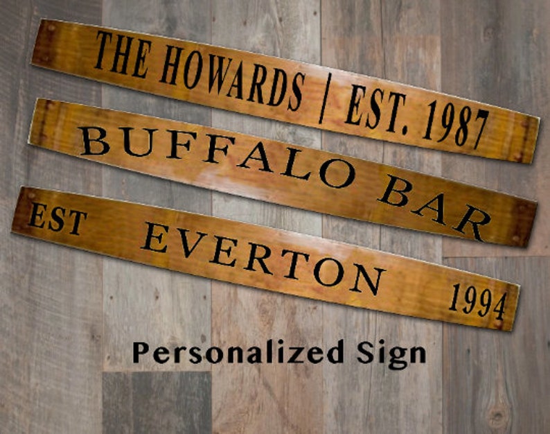 Barrel Stave | Personalized Bourbon Barrel Stave | Custom Barrel Stave ...