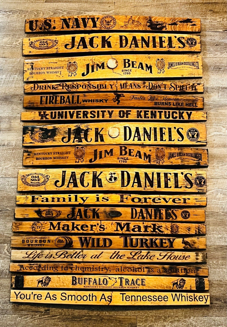 Barrel Stave | Personalized Bourbon Barrel Stave | Custom Barrel Stave ...