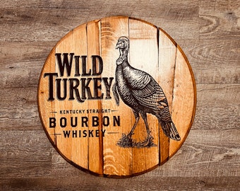 Wild Turkey Bourbon Lid | Wild Turkey Whiskey Bourbon Barrel Head