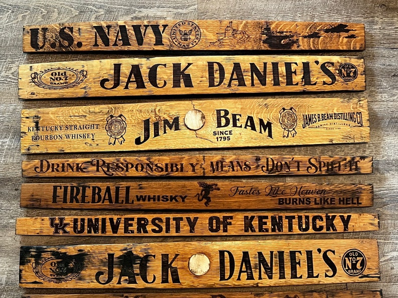 Barrel Stave | Personalized Bourbon Barrel Stave | Custom Barrel Stave ...