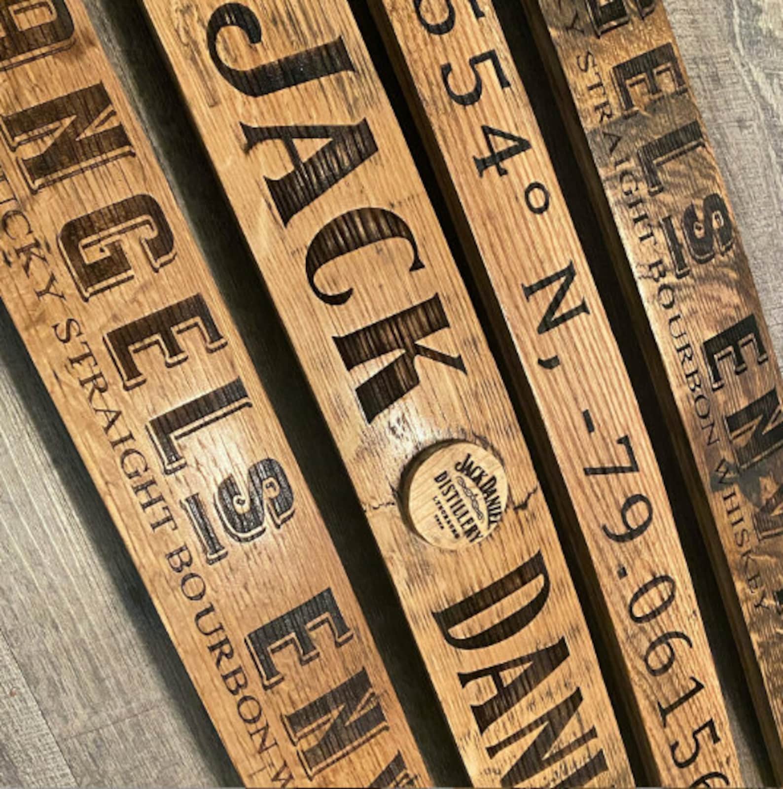 Barrel Stave | Personalized Bourbon Barrel Stave | Custom Barrel Stave ...