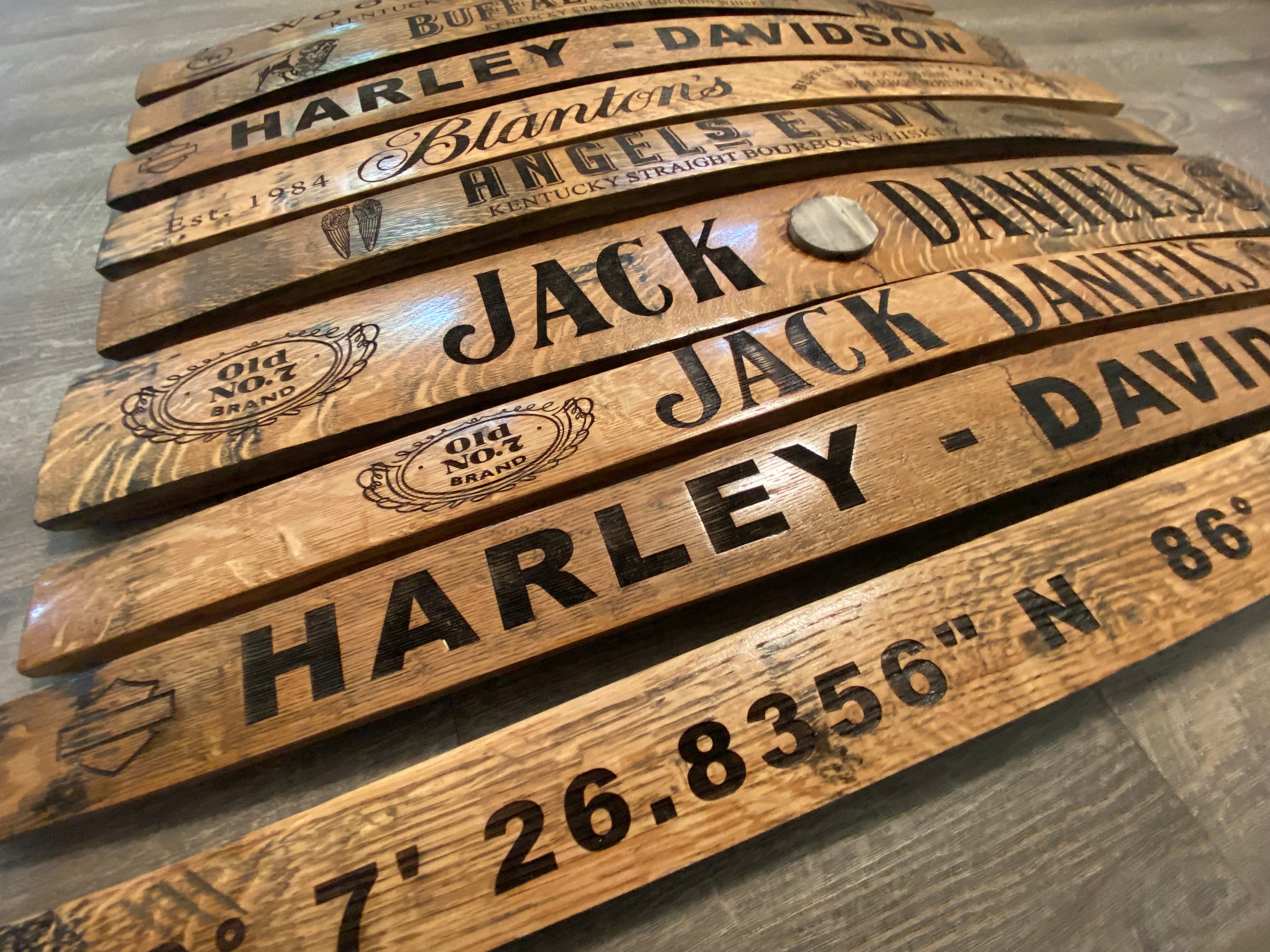 Personalized Kentucky Bourbon Whiskey Barrel Stave Wall Art | Etsy