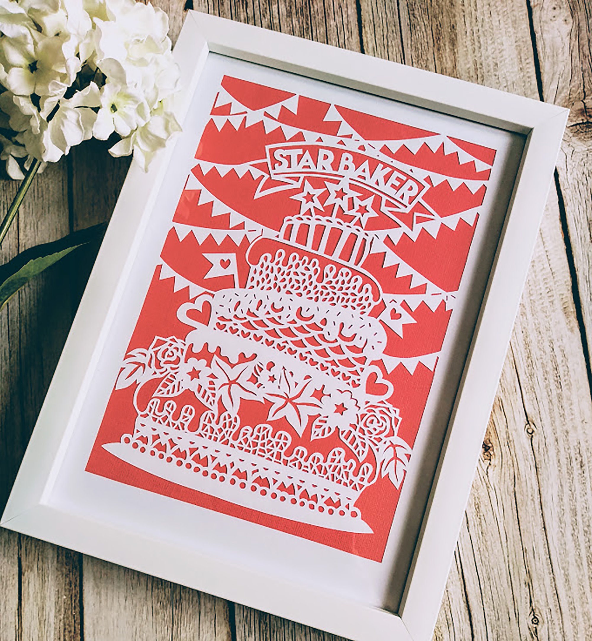 Printable Paper Cutting Template - DIY Star Baker A4 Size Pdf - Etsy