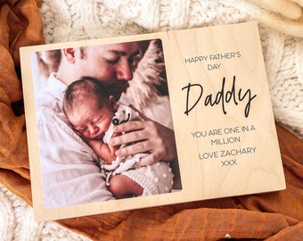Wooden Photo block, Father&#39;s Day Gift, Photo Gift for Dad, Photo on Wood