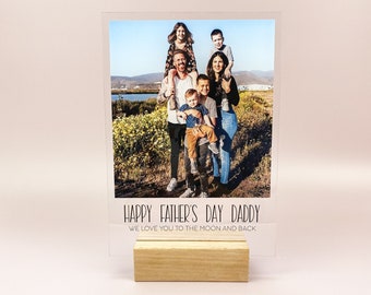 Father&#39;s Day Gift | Personalised Father&#39;s Day Gift | Customised Father&#39;s Day Photo Plaque | Father&#39;s Day Photo Gift