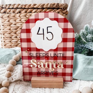Christmas Countdown Calendar - Personalised Advent Calendar - Family Christmas Calendar - Home Christmas Decor - Christmas Ornament