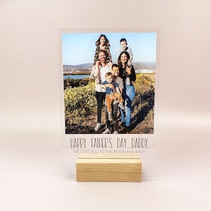 Vatertags Geschenk | Personalisiertes Vatertagsgeschenk | Angepasste Vatertag Foto Plakette | Vatertags-Foto-Geschenk