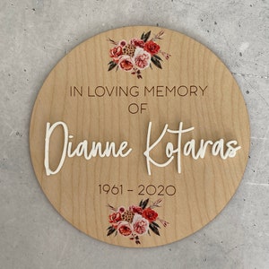 In Memory of Plaque - Personalised Memorial Plaque - Memorial Gift - Memorial Plaque