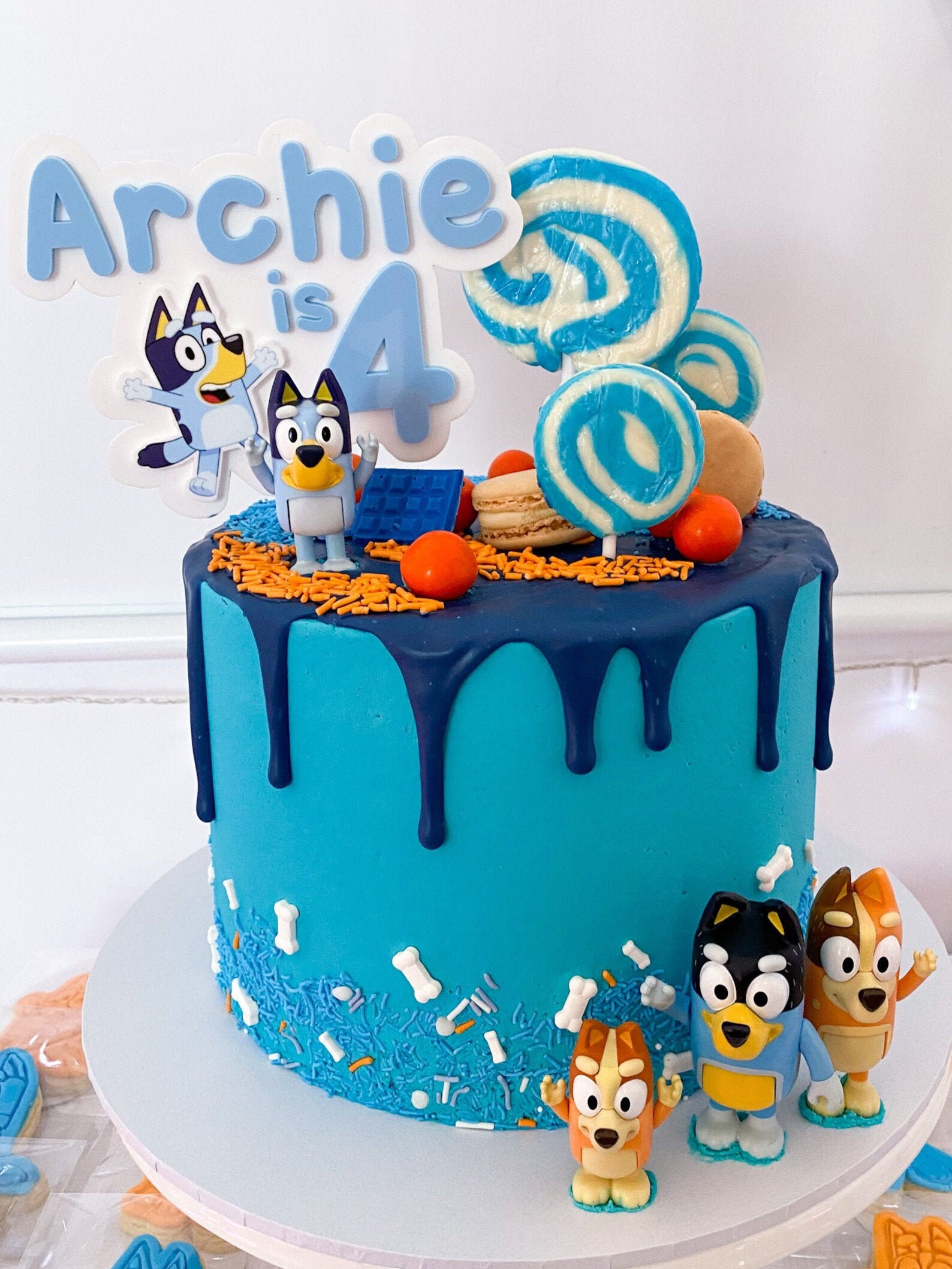 Bluey Inspired Cake Topper Etsy