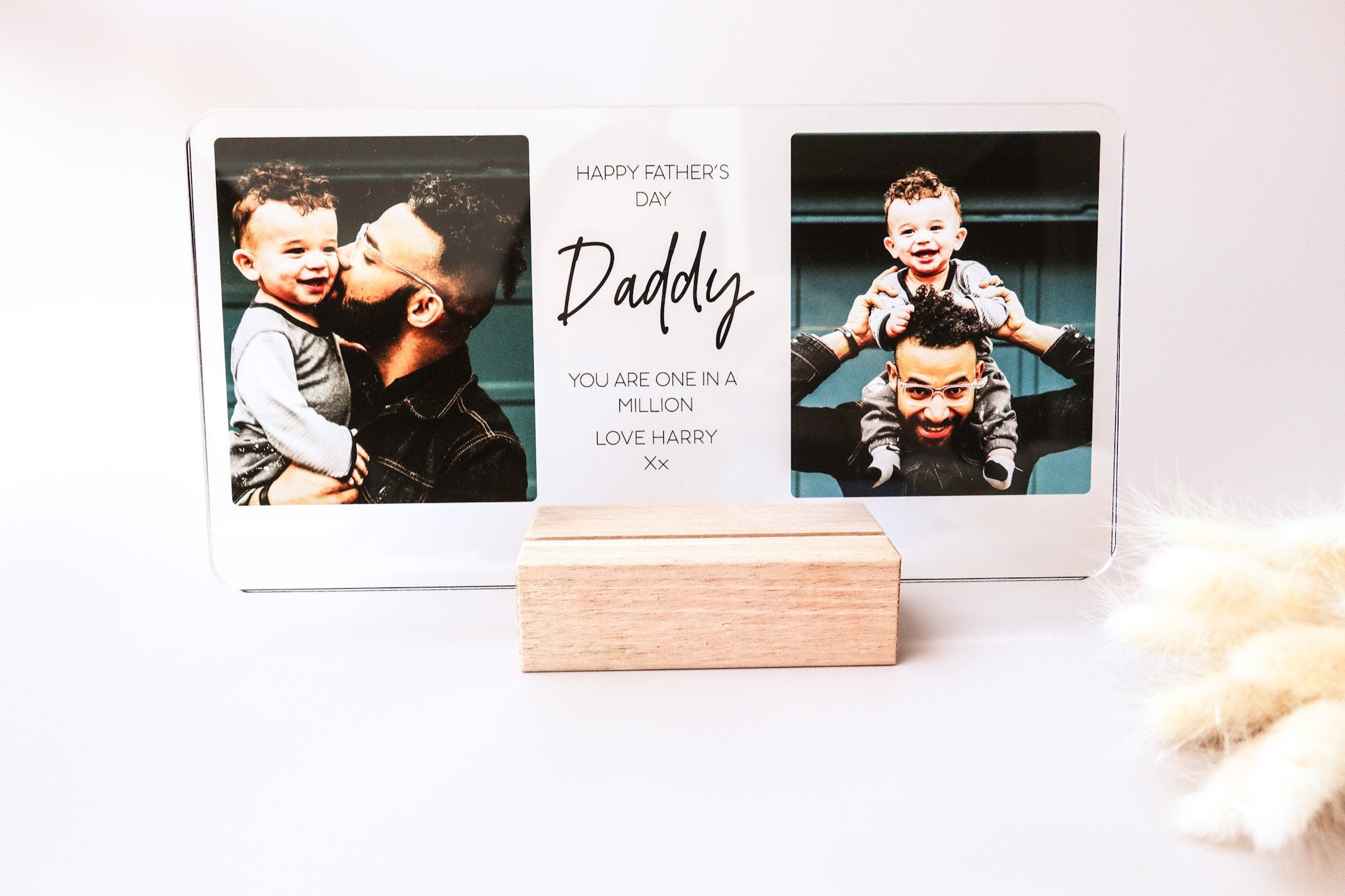 Father's Day Gift | Personalised Dad Photo Gift | Customised Father's Day Photo Plaque | Customised Frame & Photo| gifts for dad