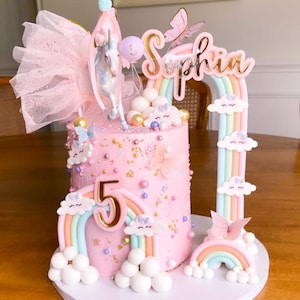 Double Layer Name and Age Cake Fropper |  3D Cake topper | Birthday cake topper