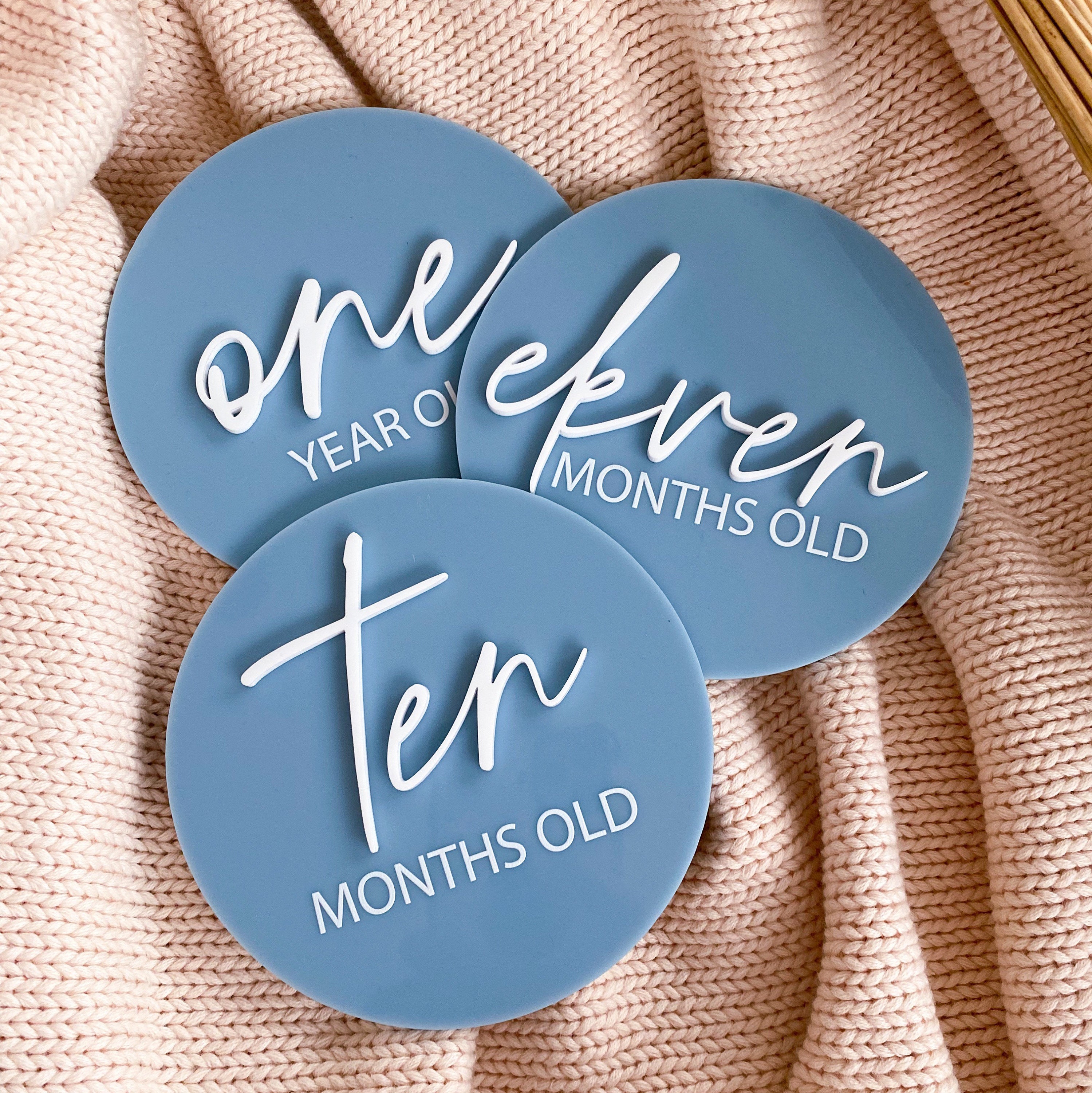 Set of 15 Baby Milestone Cards - Acrylic Milestone Cards | Baby ...