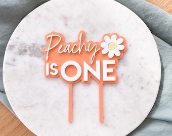 Daisy Cake topper | Personalised Birthday Cake Topper | Birthday Cake Decoration | Retro Daisy theme party decor