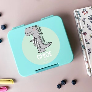 Personalised Childrens Mini Bento Snack Box | Personalised Lunchbox | Back to School | Dinosaur Lunchbox