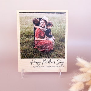 Personalised Wooden photo frame for Mother's Day Customised Mother's Day Photo Plaque Mother's Day Photo Gift First Mother's Day Bild 2