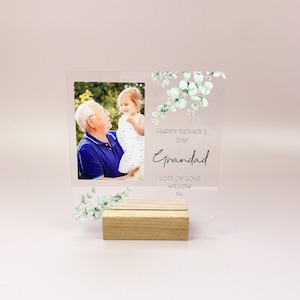 Vatertags Geschenk | Personalisierte Vatertagsplakette | Angepasste Vatertag Foto Plakette | Vatertags-Foto-Geschenk | Geschenke für Papa |