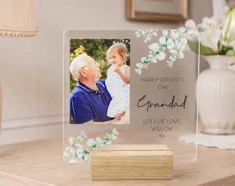 Personalised Grandad Gift Photo Plaque Father's Day Australia