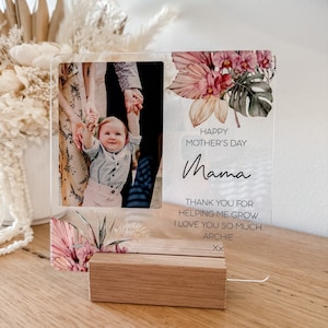 Printed Mother's Day photo Gift | Personalised Mother's Day Plaque | Mother's Day Photo Plaque | Mother's Day Photo Gift | Gift for mum