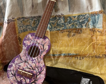 Ukelele Mahalo pintado a mano