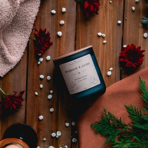 Bergamot & Amber | 12oz Soy Wax Candle