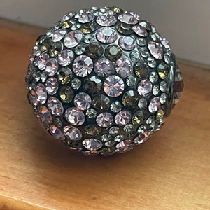 Multicolor Zirconia Cluster Ring: Snowball Statement Ring