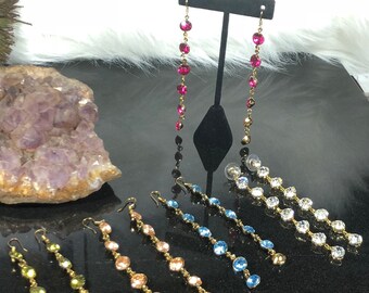 Colorful Costume Dangle Earrings: Boho Jewelz
