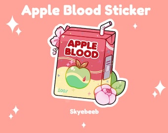 The Owl House Apple Blood Juice Vinyl Sticker