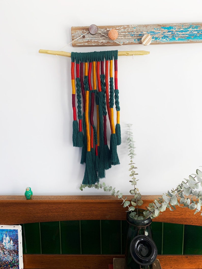 Autumn Macrame Wall Hanging // Fall Colors// Nature Etsy