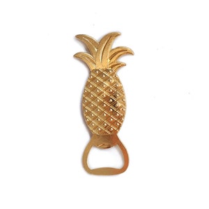 Pineapple Bottle Opener Gift Idea Gold Happy image 4