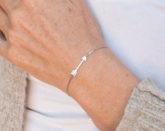 Gold/Silber 925 Sterling Silber Pfeil ArmbandPfeil Armband Silber oder Gold