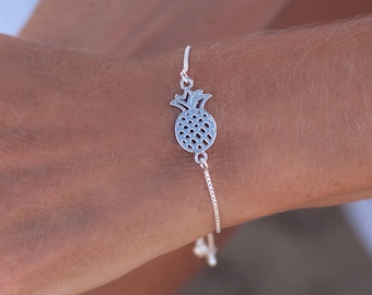 Pineapple Bracelet Silver or Gold