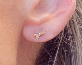 Arrow Earring Post in 18K Gold Filled