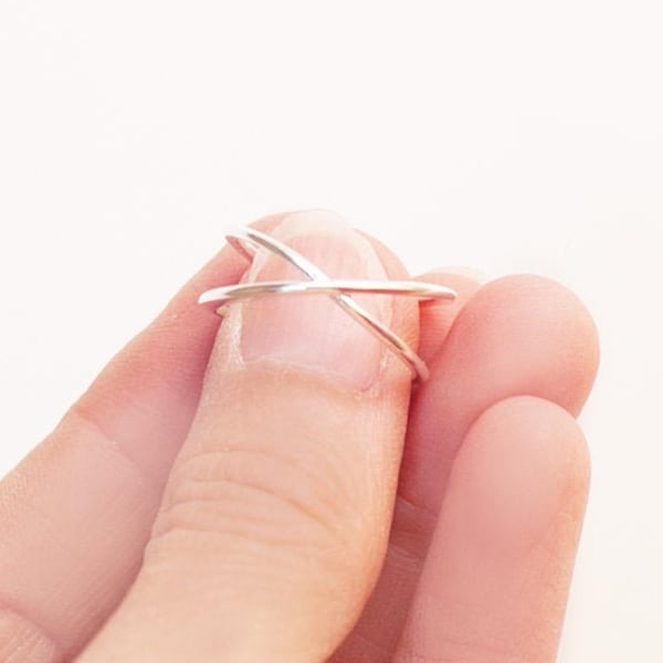 Kruisring in sterlingzilver